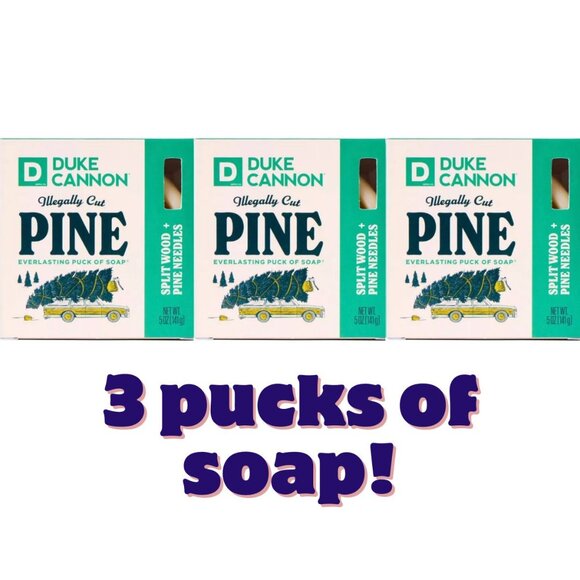 DUKE CANNON SUPPLY CO. Everlasting Puck Soap - Illegally Cut Pine - 5 oz NEW - Picture 1 of 4